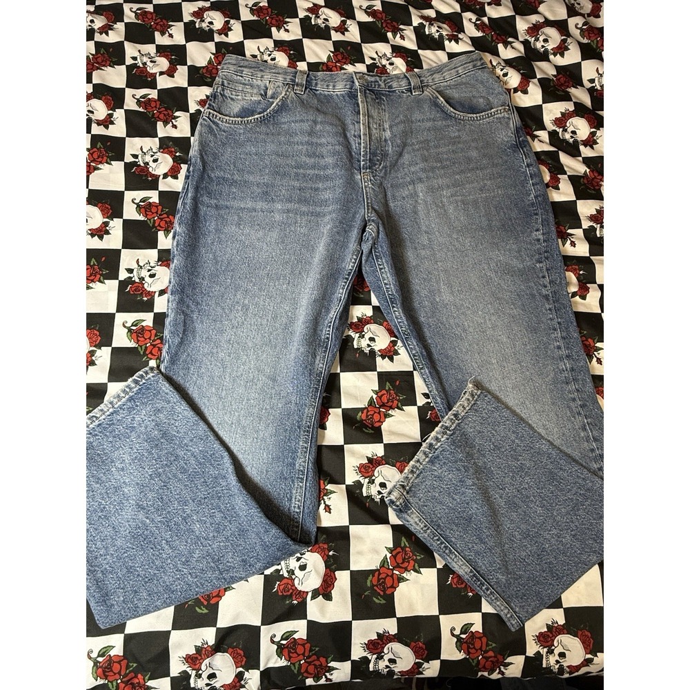 We The Free Jeans Size 34 Vintage Wash Straight Leg Denim